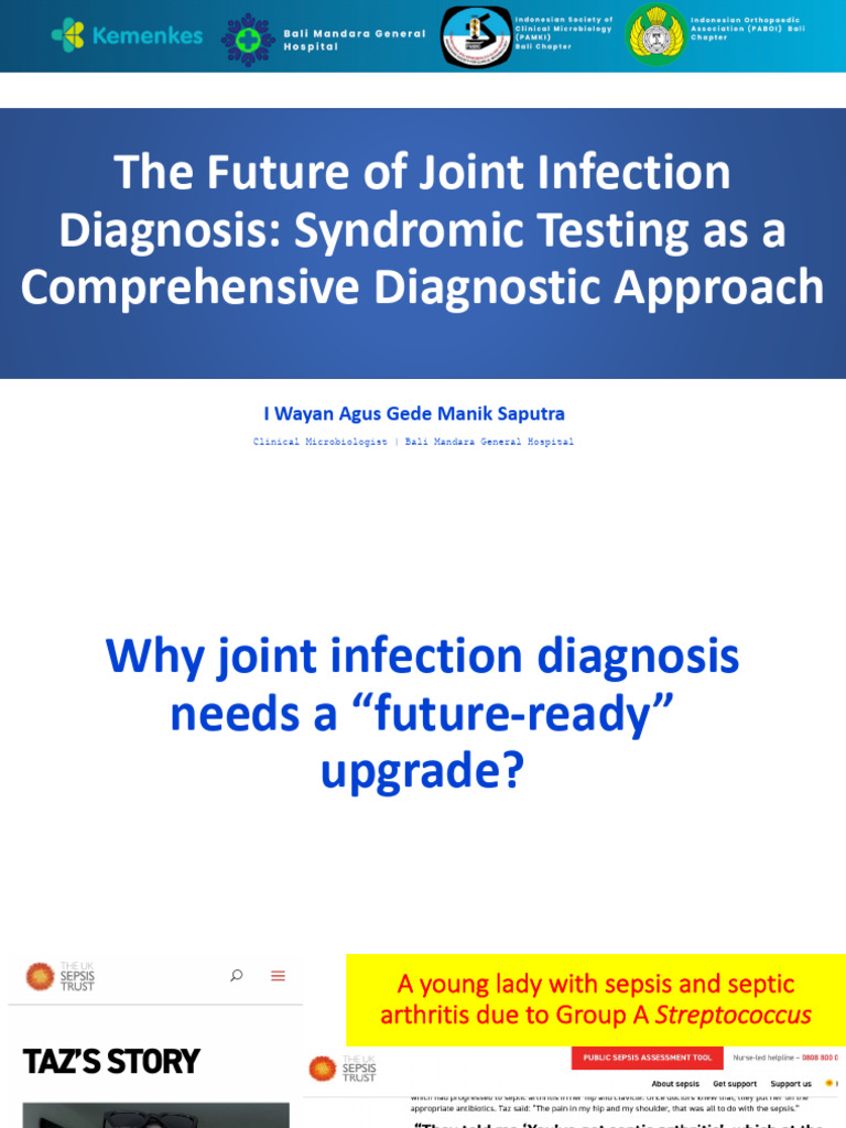 Joint Infection - Manik 2026 EDITED FINAL | PDF | Infection ...