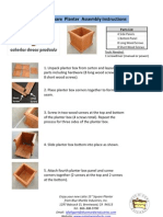 Latte 15" Square Planter Assembly Instructions: Parts List