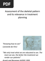 Assessment of The Skeletal Pattern and Its Relevance in Treatment Planning