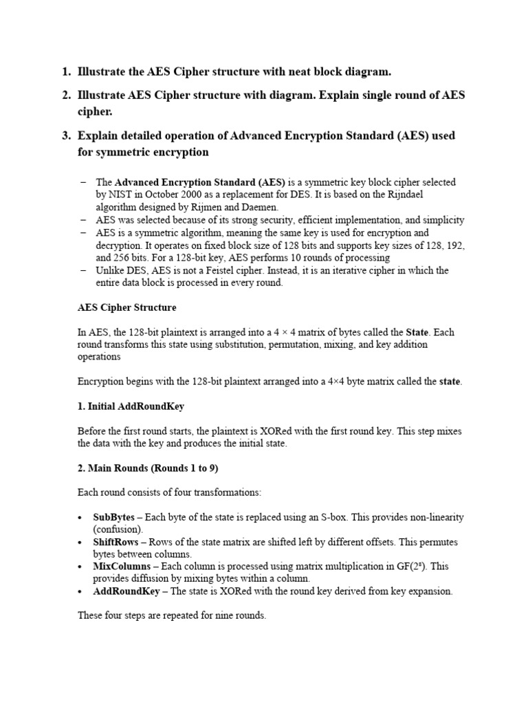 Unit 2 Modern Block Cipher Techniques | PDF | Encryption | Key ...