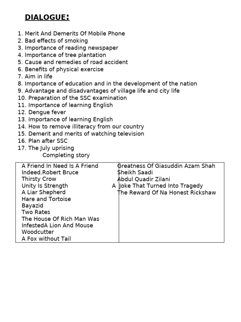 Dialogue | PDF