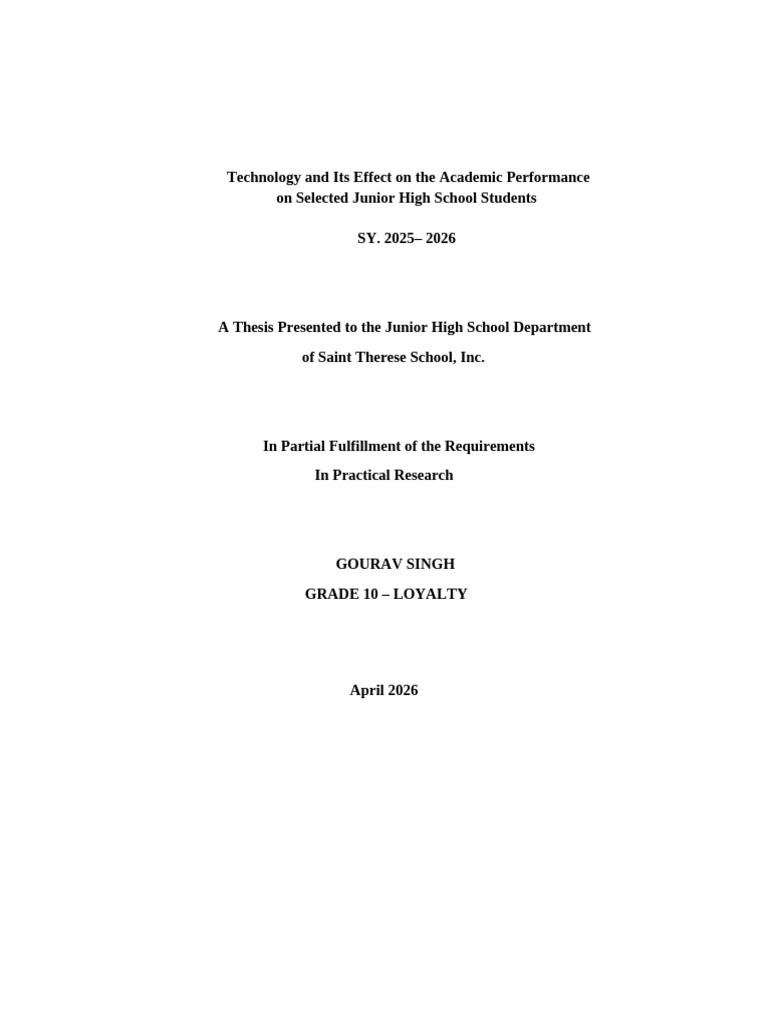 THESIS FINAL First Part | PDF | Survey Methodology | Teachers