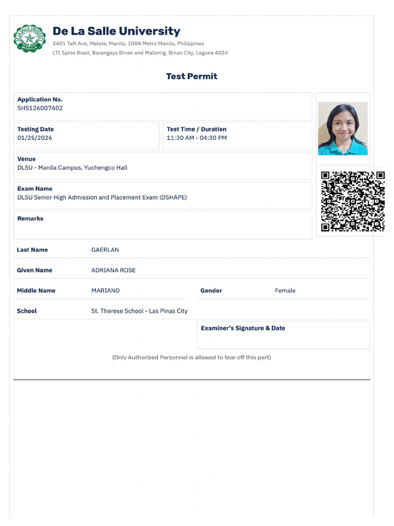 Test Permit | PDF