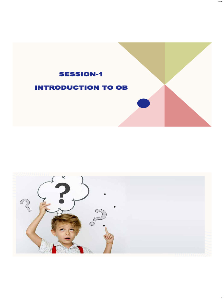Introduction To OB | PDF