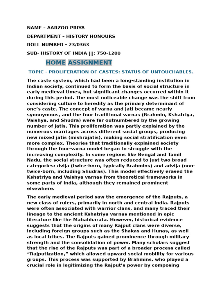Home Assignment | PDF