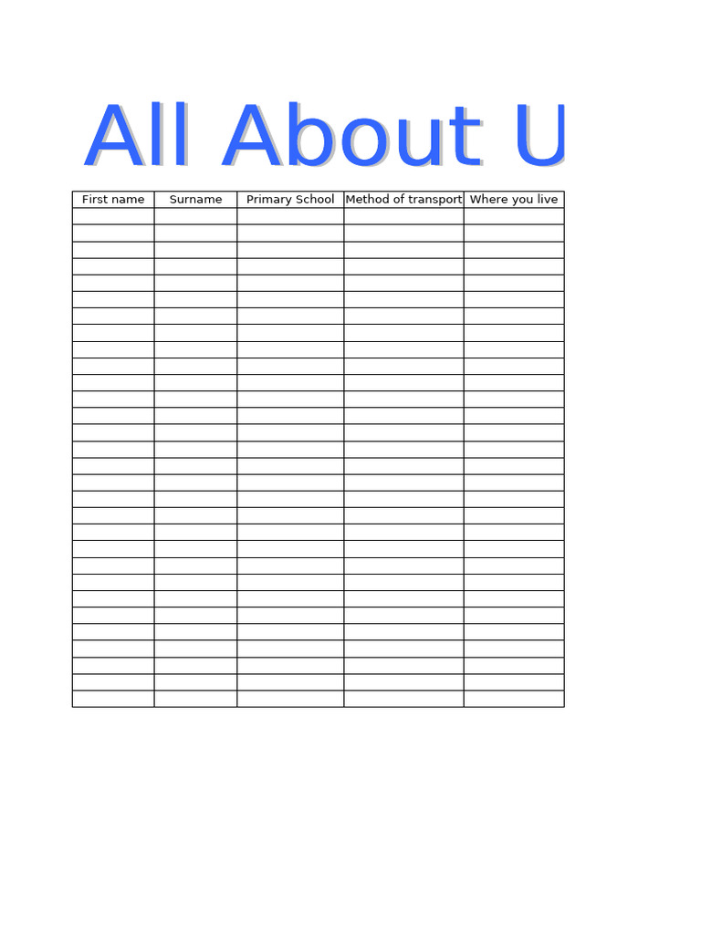 18) All About Us | PDF