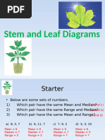 Stem and Leaf Diagrams Practice Questions | PDF