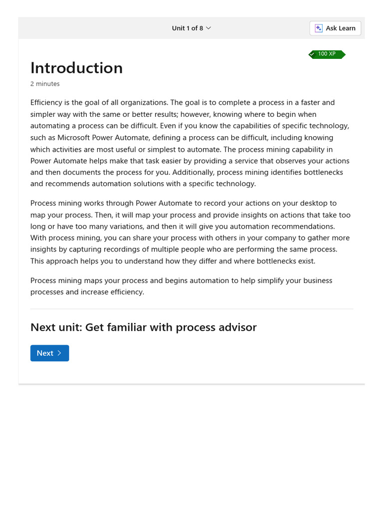 Power Platform Process Advisor | PDF | Automation | Analytics