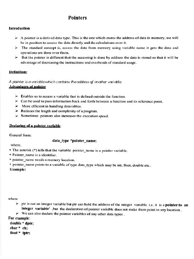 Pointers | PDF