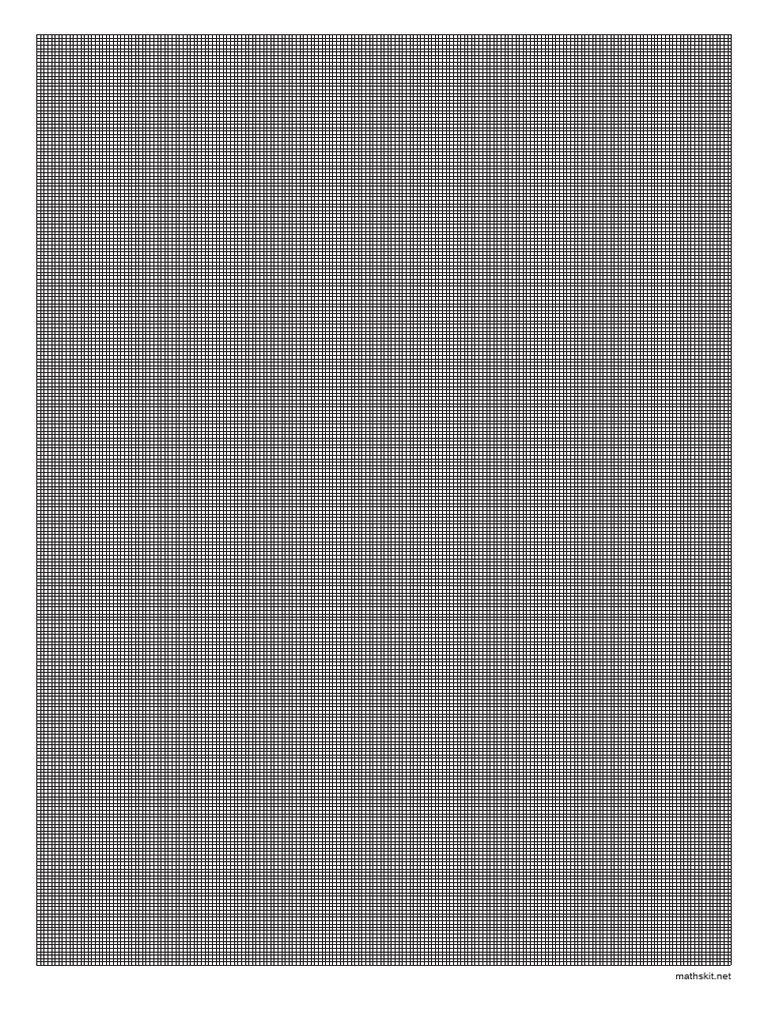 Mathskit Graph-Paper A4 1mm Grid Black | PDF