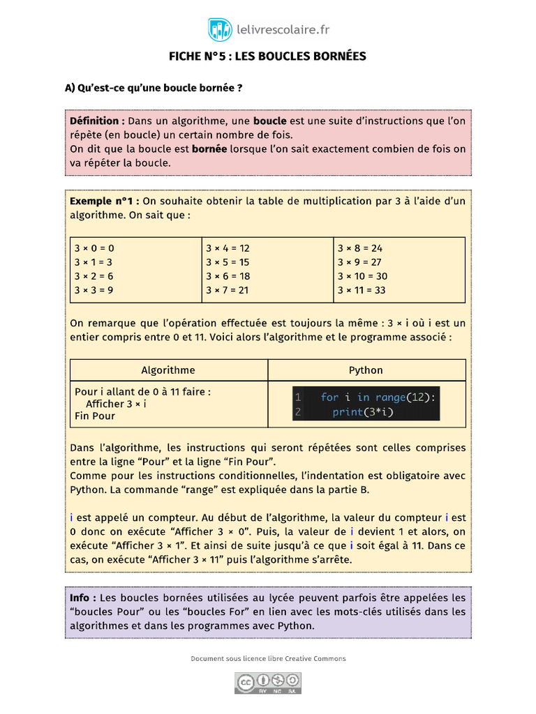 Python Boucle | PDF