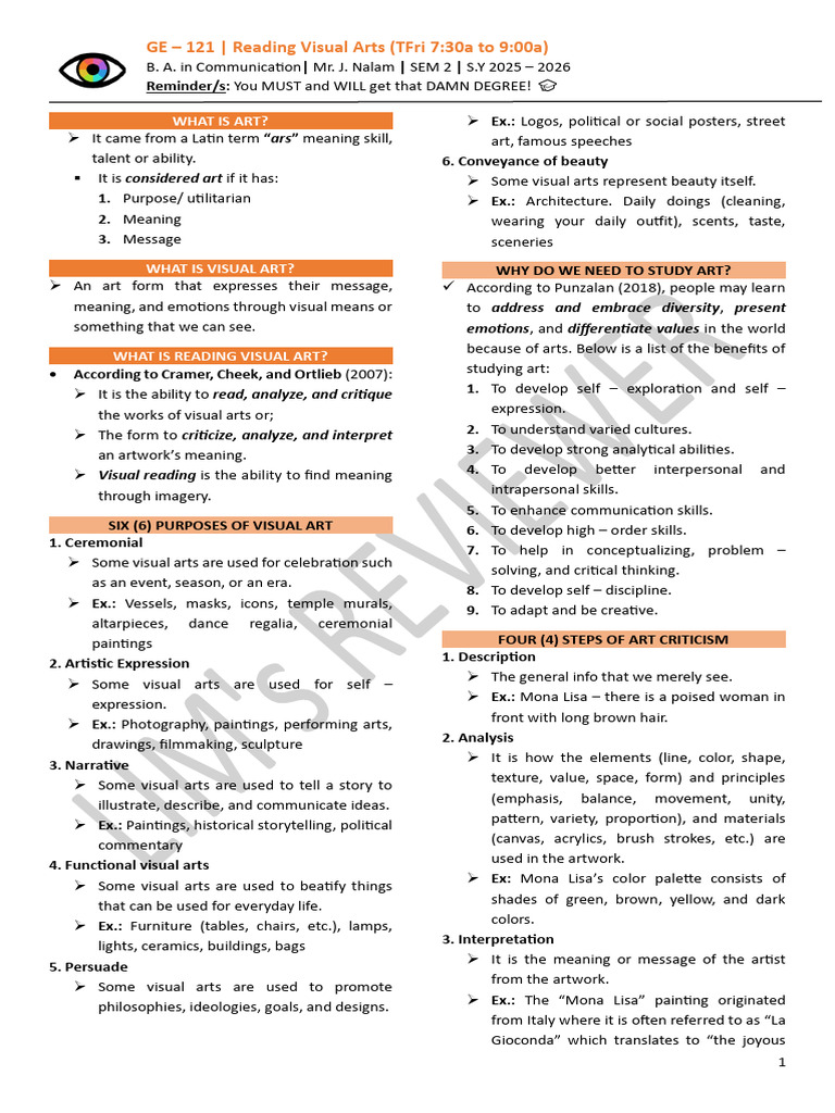 RVA Reviewer Long Quiz | PDF | Camera | Composition (Visual Arts)