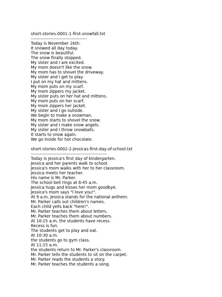 Short Stories | PDF