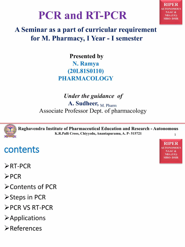 PCR | PDF