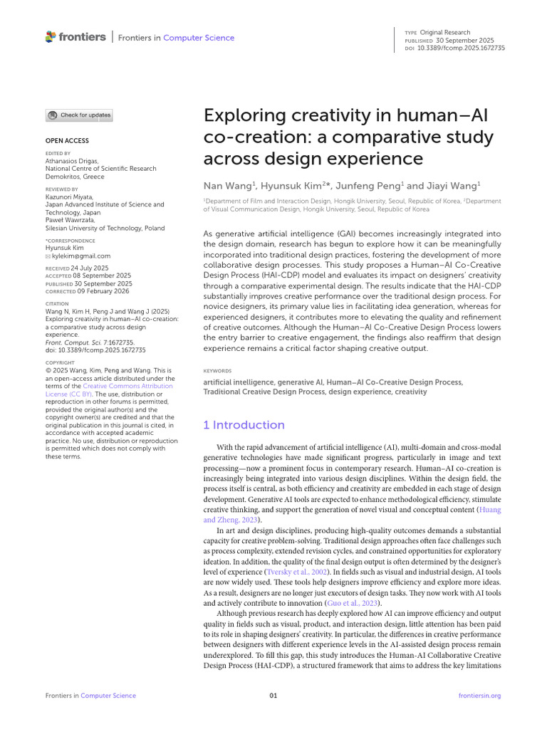 Exploring Creativity in Human-AI Co-Creation | PDF | Artificial ...
