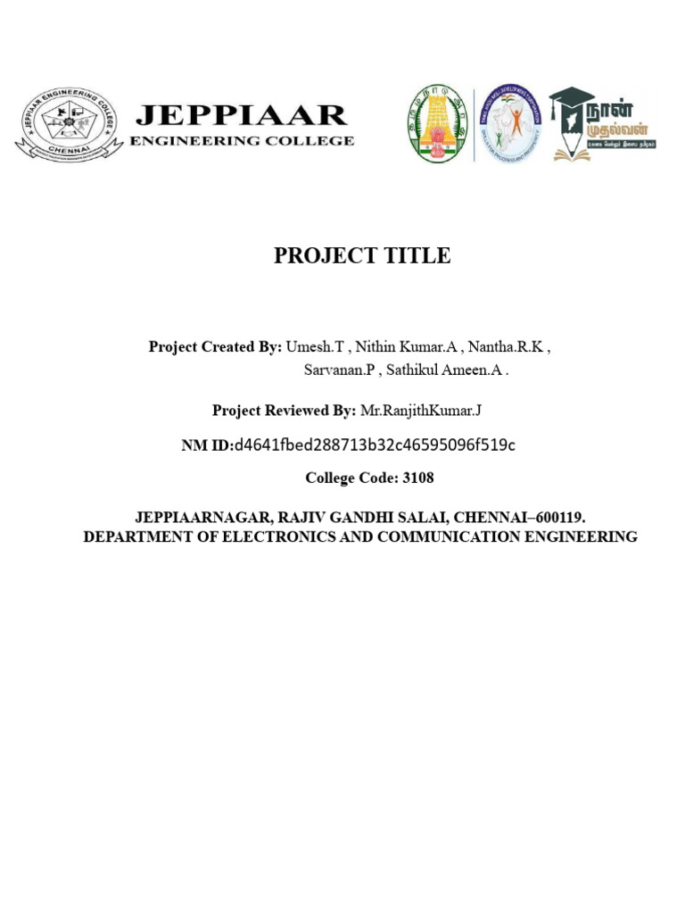 NM Sample Project Report Final11 | PDF