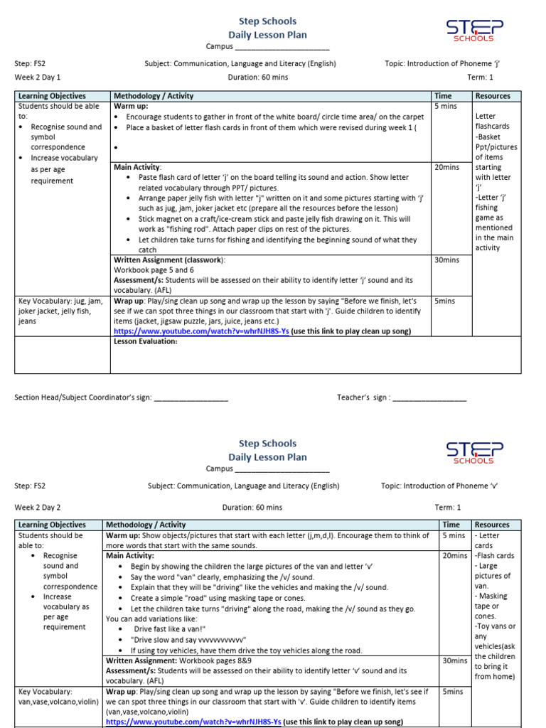 Fs 2 DLP Week 2639051234787780234 | PDF | Lesson Plan | Flashcard