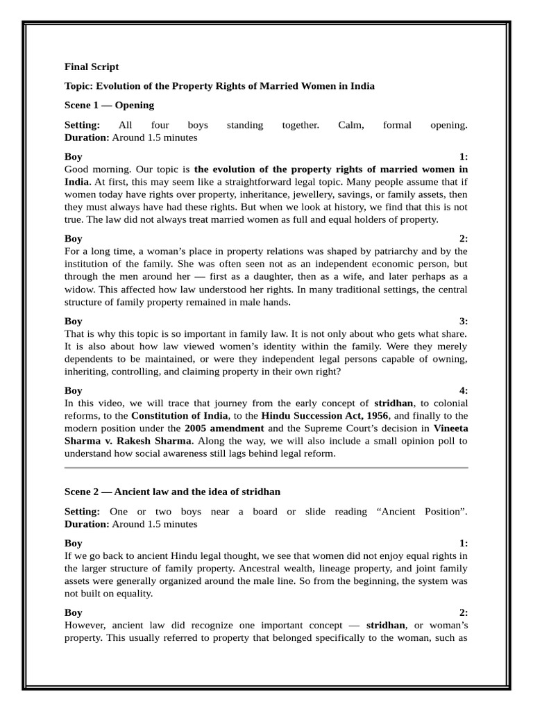 Final Script | PDF