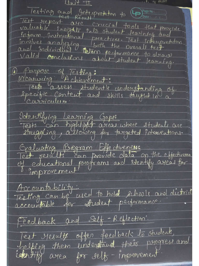 Unit 2 Assessment For Learning | PDF