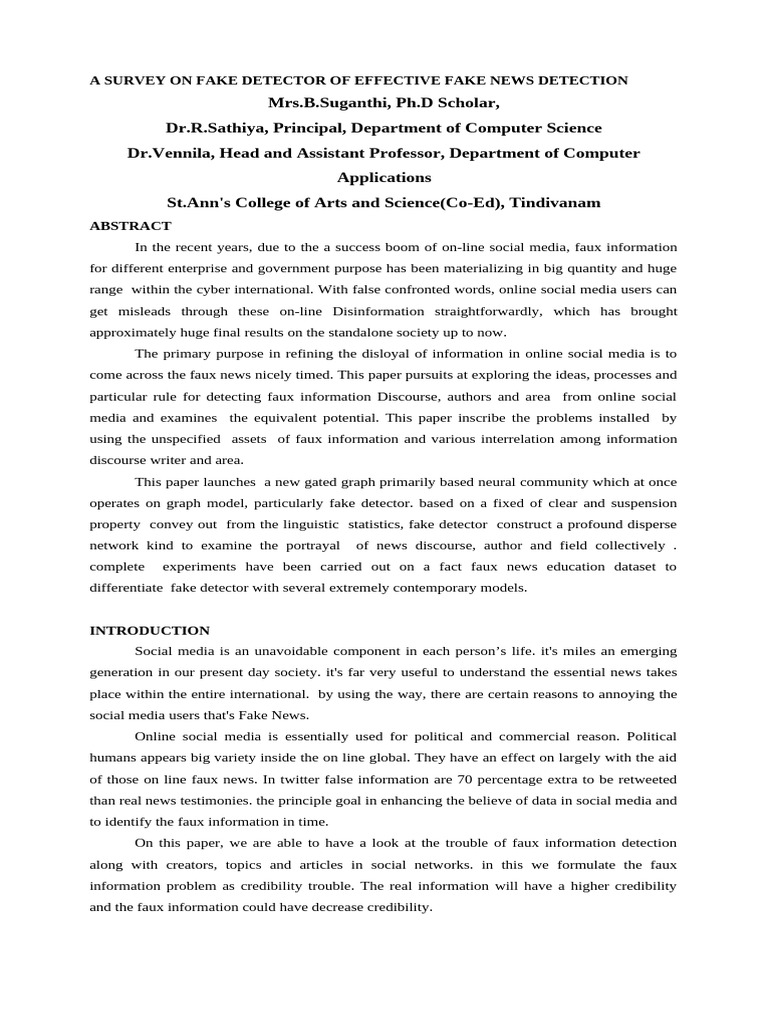 Fake | PDF | Support Vector Machine | Applied Mathematics