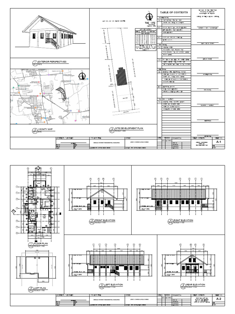 Single Storey Residential Building | PDF | Building Technology ...