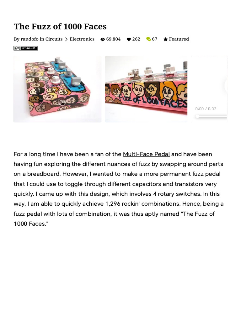 The Fuzz of 1000 Faces _ 16 Steps (With Pictures) - Instructables | PDF ...