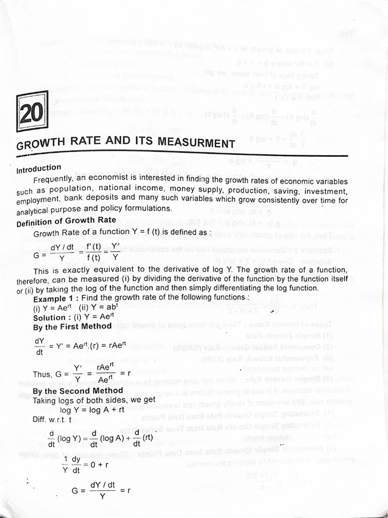 Growth Rate | PDF