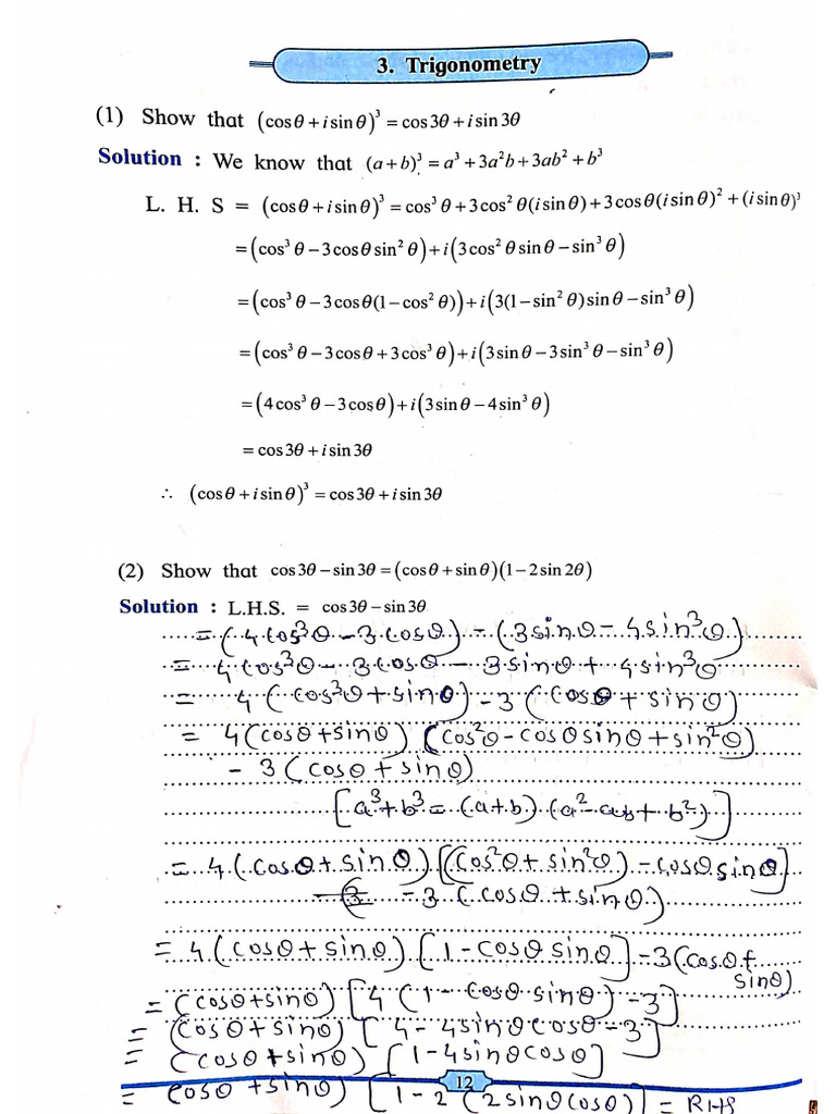 Practical 3 Trigonometry 1 | PDF