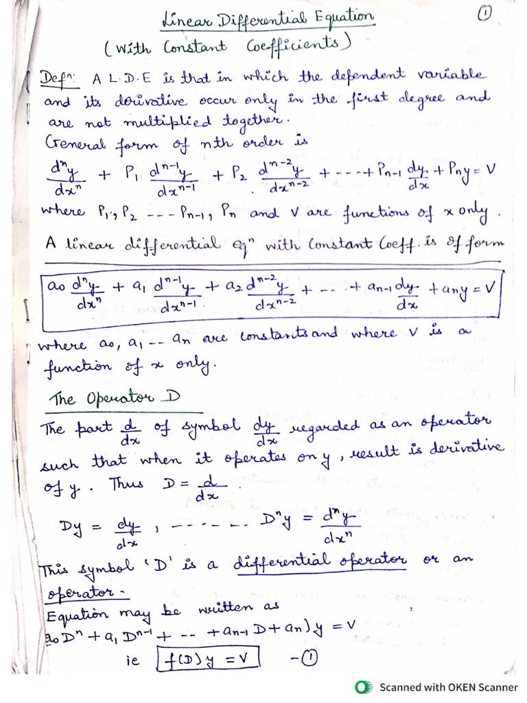 Unit 4 - LDE | PDF