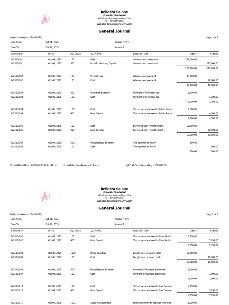 General Journal | PDF | Debits And Credits | Payments