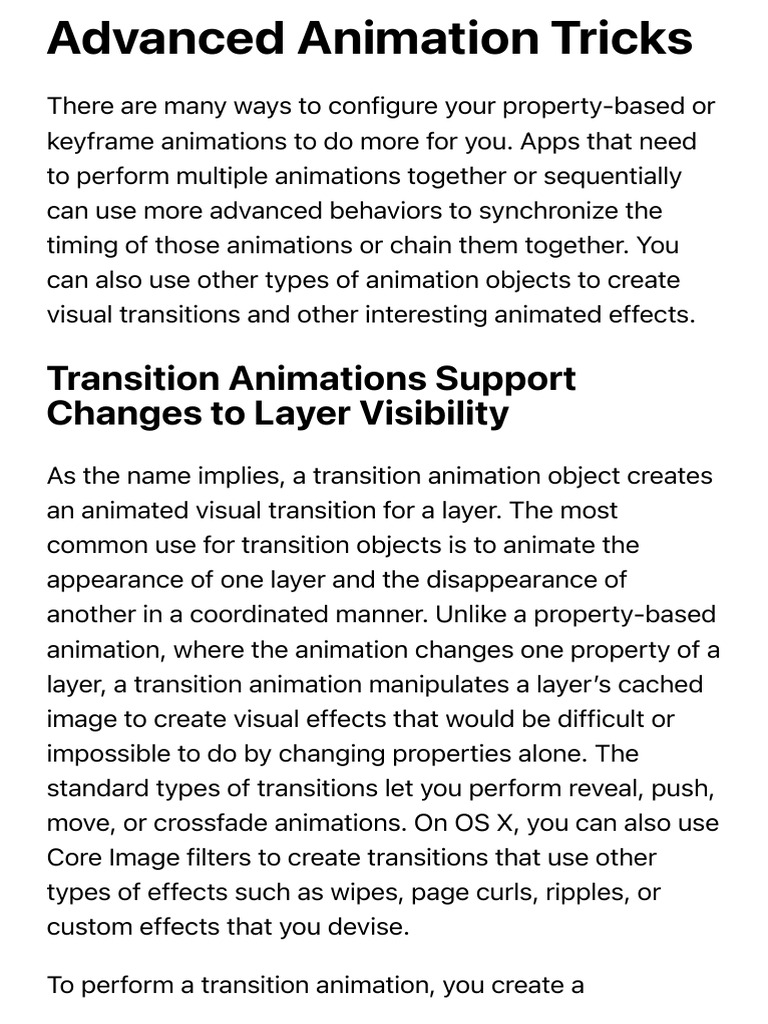 Advanced Animation Tricks | PDF | Filter (Signal Processing ...