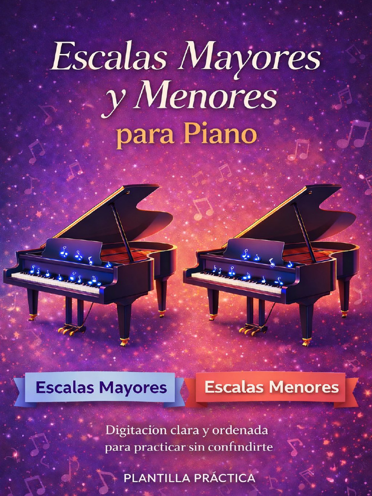 Plantilla Escalas Mayores y Menores | PDF