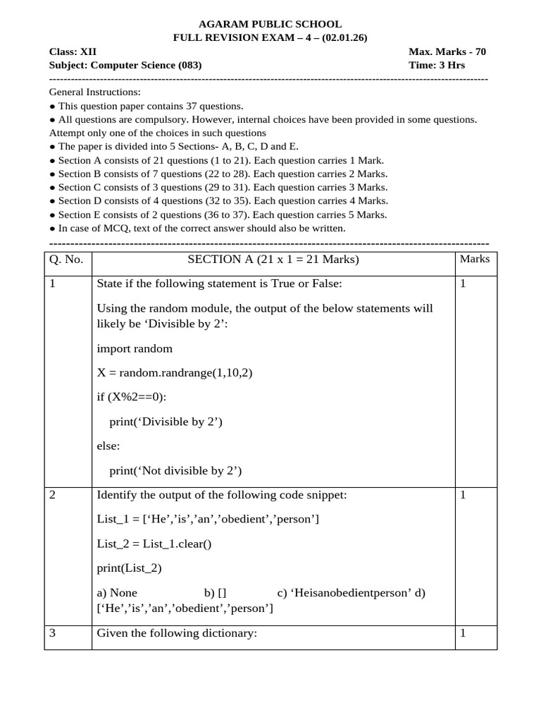 12 CS Full 4 | PDF | Databases | Data Management Software