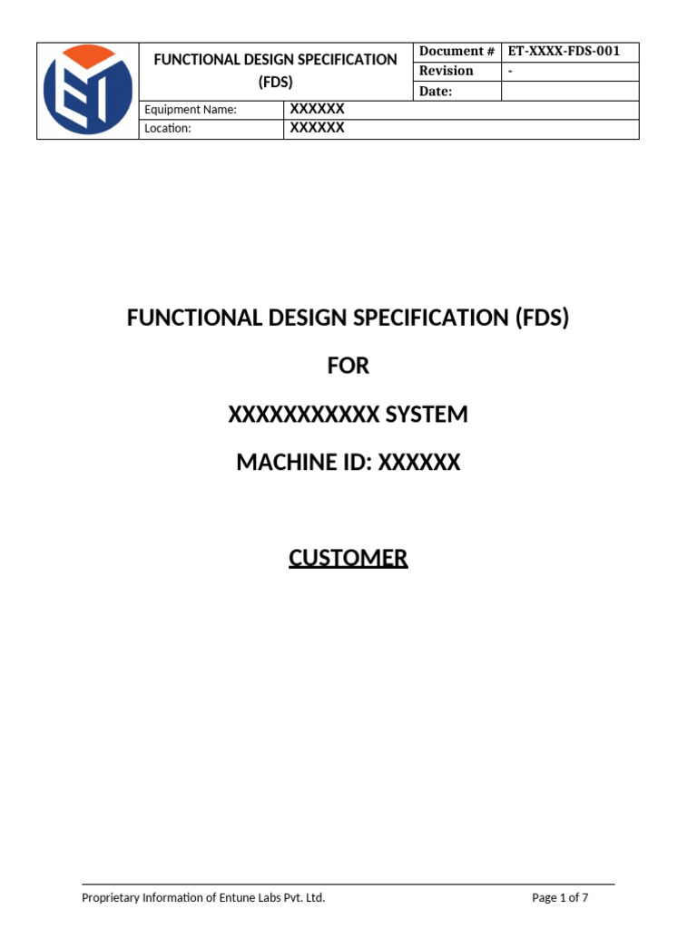 Functional Design Specification Rev0.1 | PDF | Scada | Computer Engineering