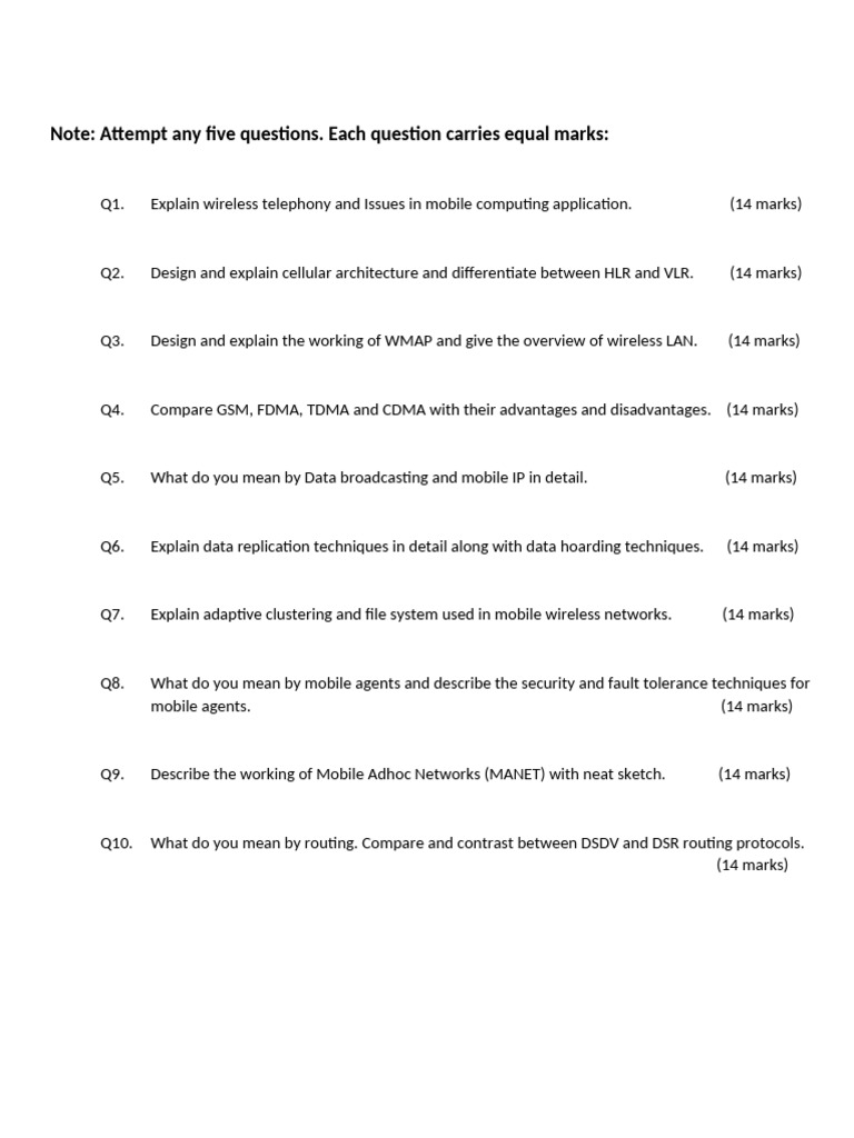 Mobile Computing 1 | PDF