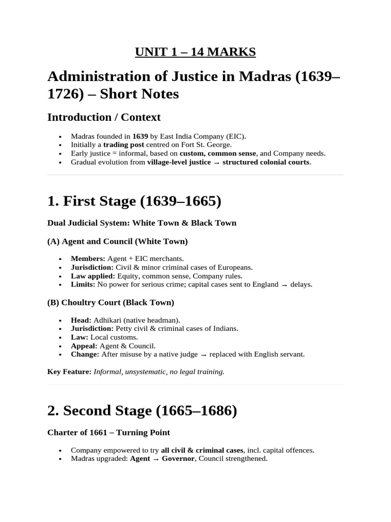 History Notes For Exam SEM 3 | PDF | Justice Of The Peace | English Law
