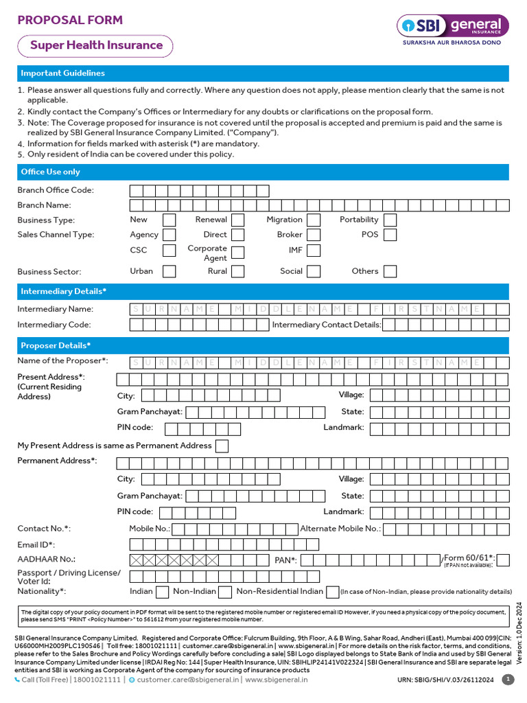 Super Proposal Form | PDF | Insurance | Banks