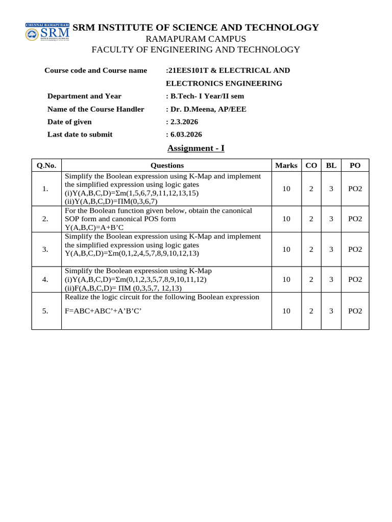 EEE Assignment 2 | PDF