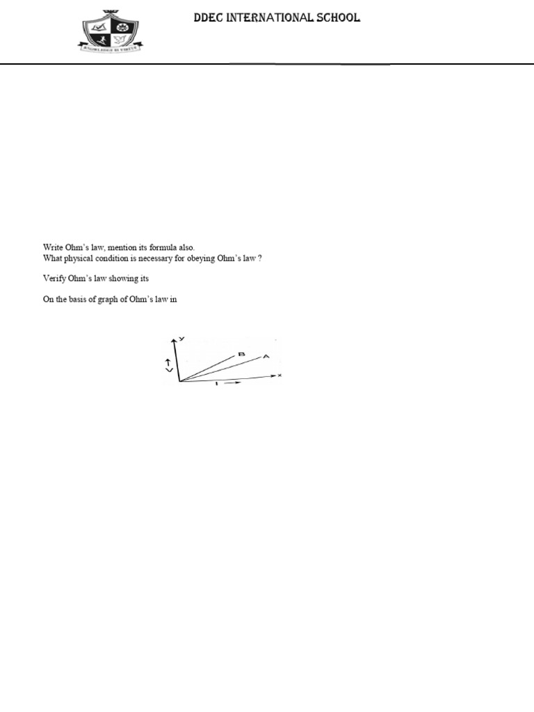 Physics 10 7 (2) Current Electricity | PDF | Electrical Resistance And ...