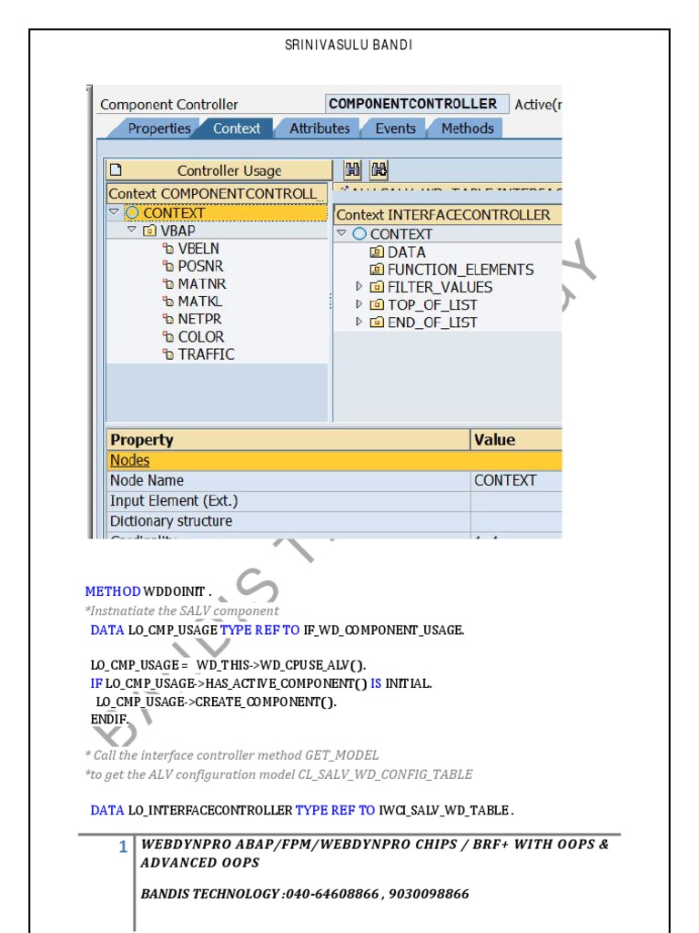 Webdynpro ABAP ALV Customization Guide | PDF | Dynamic Random Access ...