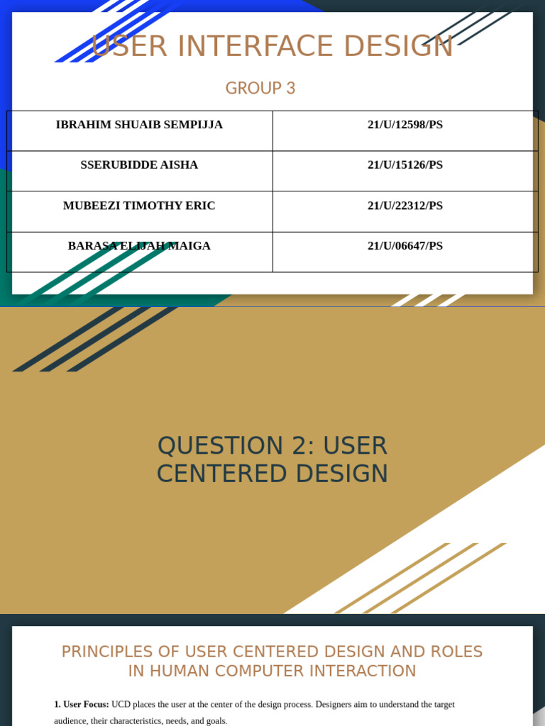 User Interface Design Presentation EXISTS | PDF | Usability | Human ...