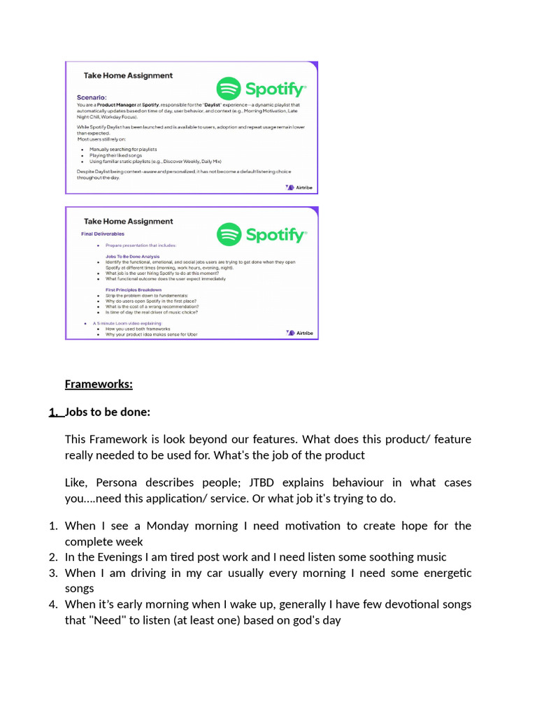 Spotify Assignment | PDF