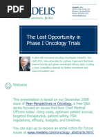 Download The Lost Art of Phase I Oncology Clinical Trials by Medelis SN10158890 doc pdf