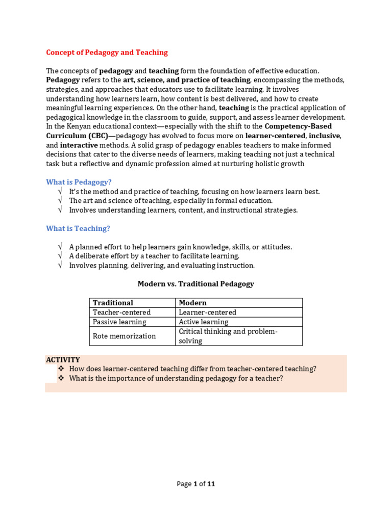 Pedagogy and Axiology in Teaching | PDF | Learning | Pedagogy