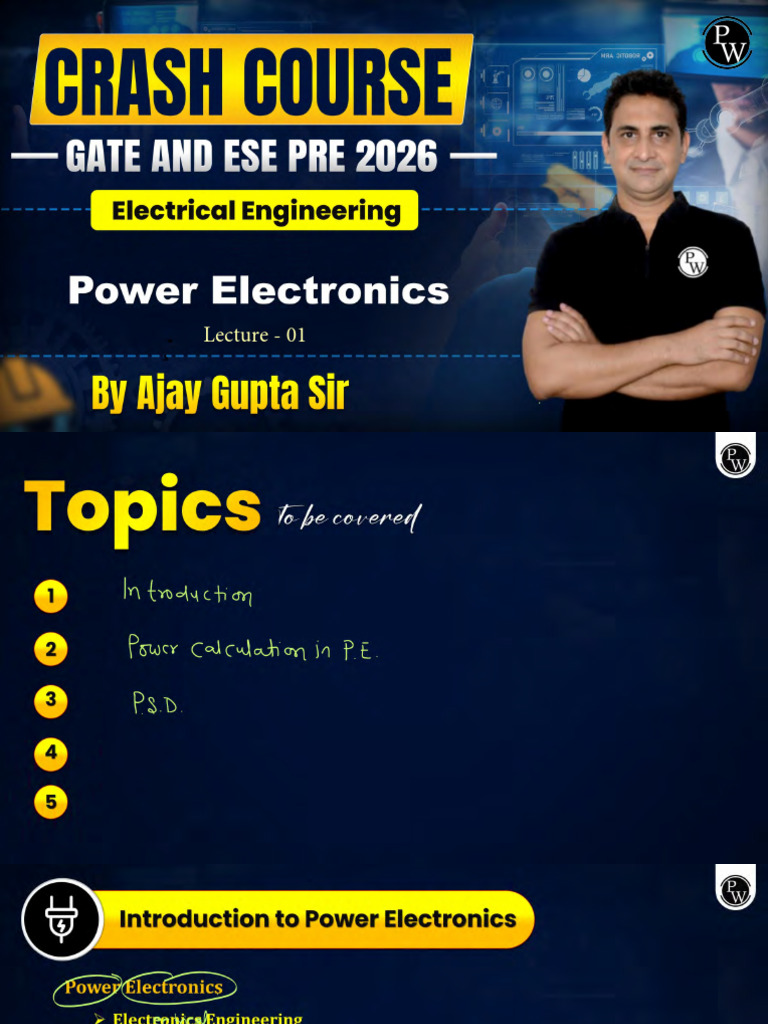 Power Electronics 01 - Class Notes | PDF