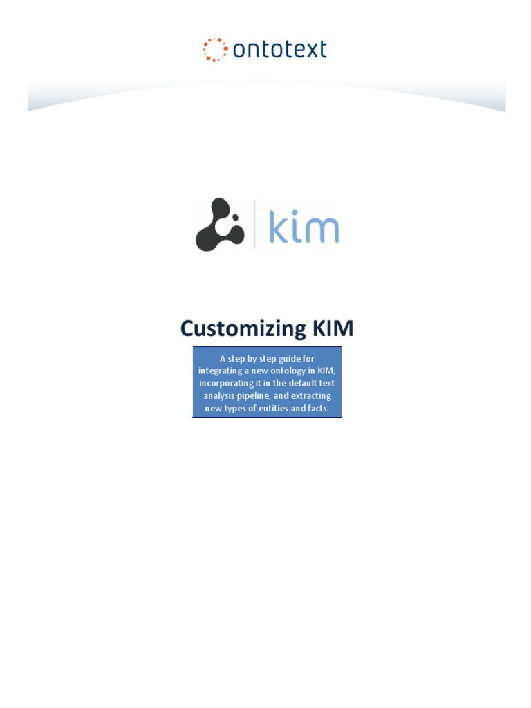 Customizing KIM3 | PDF | Resource Description Framework | Ontology ...