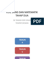 Kuiz Sains Dan Matematik Minggu Sains Dan Matematik