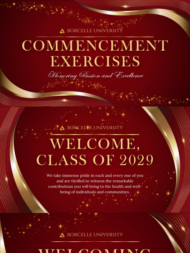 Formal Commencement Exercises Graduation Presentation | PDF