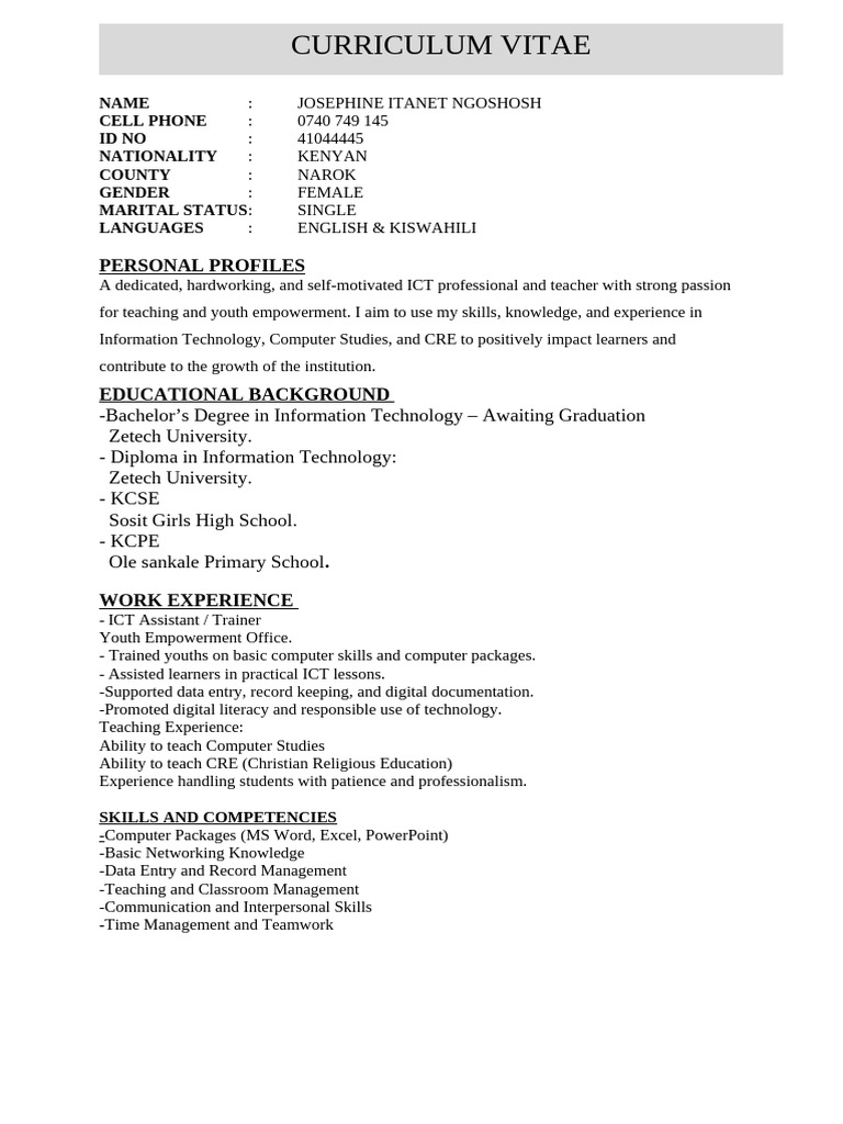 Joseph CV | PDF