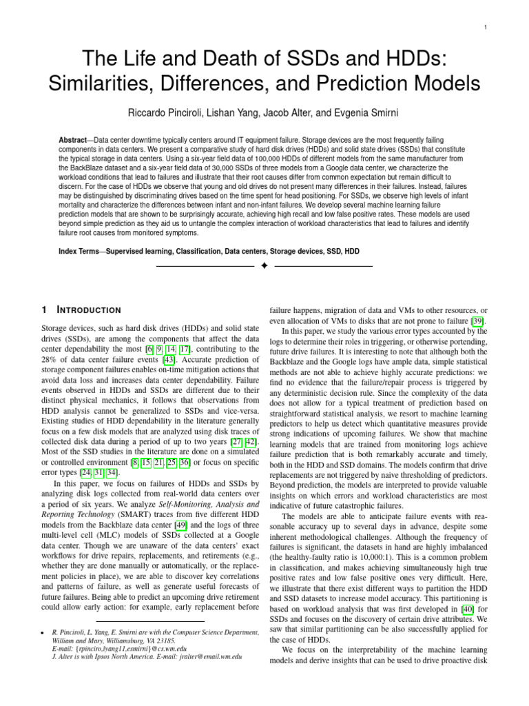 Life and Death of SSDs and HDDs | PDF | Hard Disk Drive | Solid State Drive